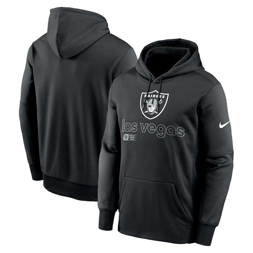 Las Vegas Raiders Performance Pullover Hoodie Black