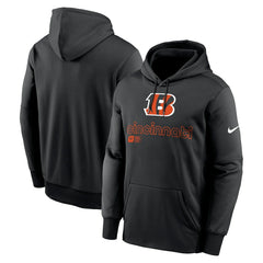 Cincinnati Bengals Performance Pullover Hoodie Black