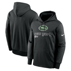 New York Jets Performance Pullover Hoodie Black