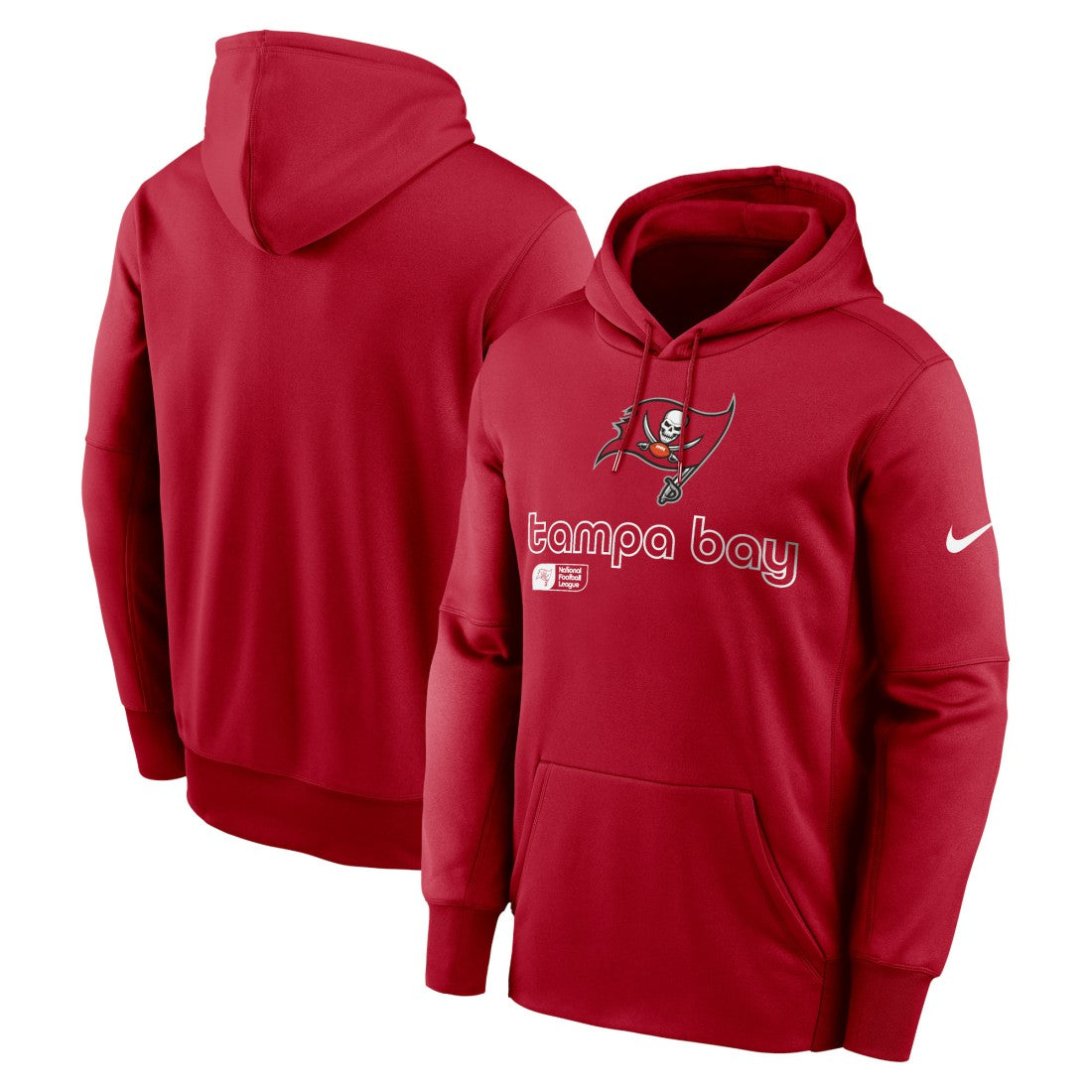 Tampa Bay Buccaneers Performance Pullover Hoodie Red