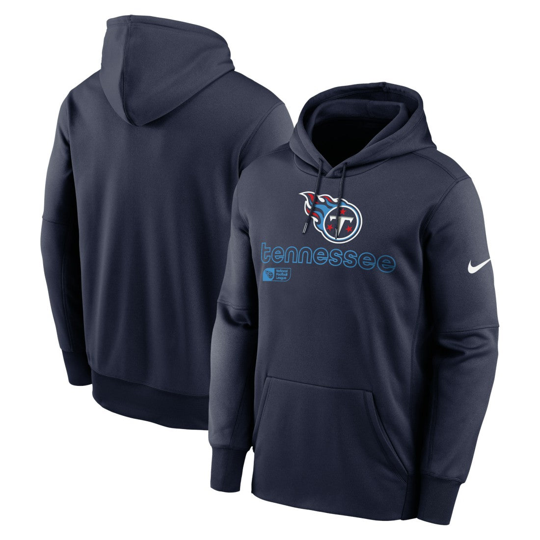 Tennessee Titans Performance Pullover Hoodie Navy