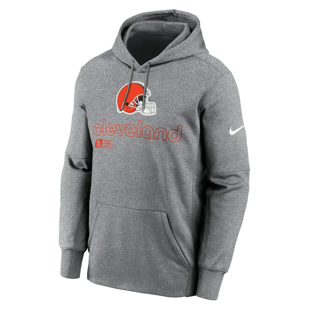 Cleveland Browns Performance Pullover Hoodie Heather Gray