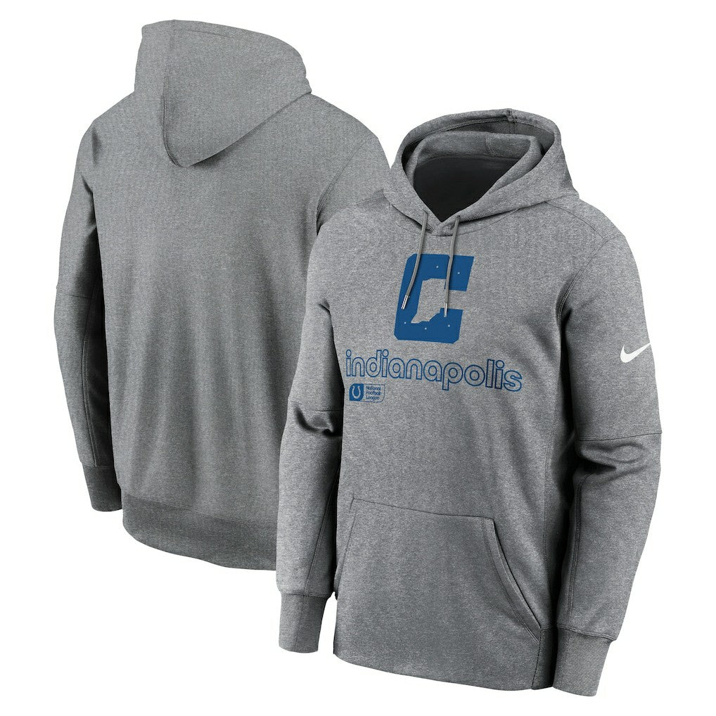 Indianapolis Colts Performance Pullover Hoodie Heather Gray
