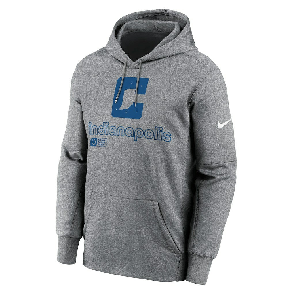 Indianapolis Colts Performance Pullover Hoodie Heather Gray