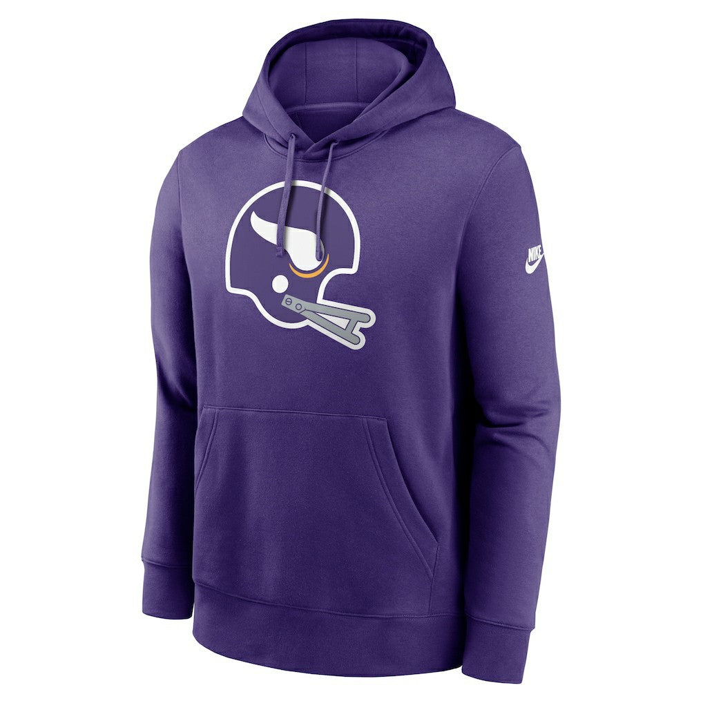 Minnesota Vikings Rewind Club Logo Pullover Hoodie Purple