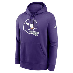 Minnesota Vikings Rewind Club Logo Pullover Hoodie Purple