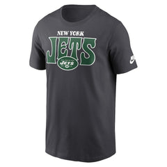 New York Jets Rewind Stack Essential T-Shirt Charcoal