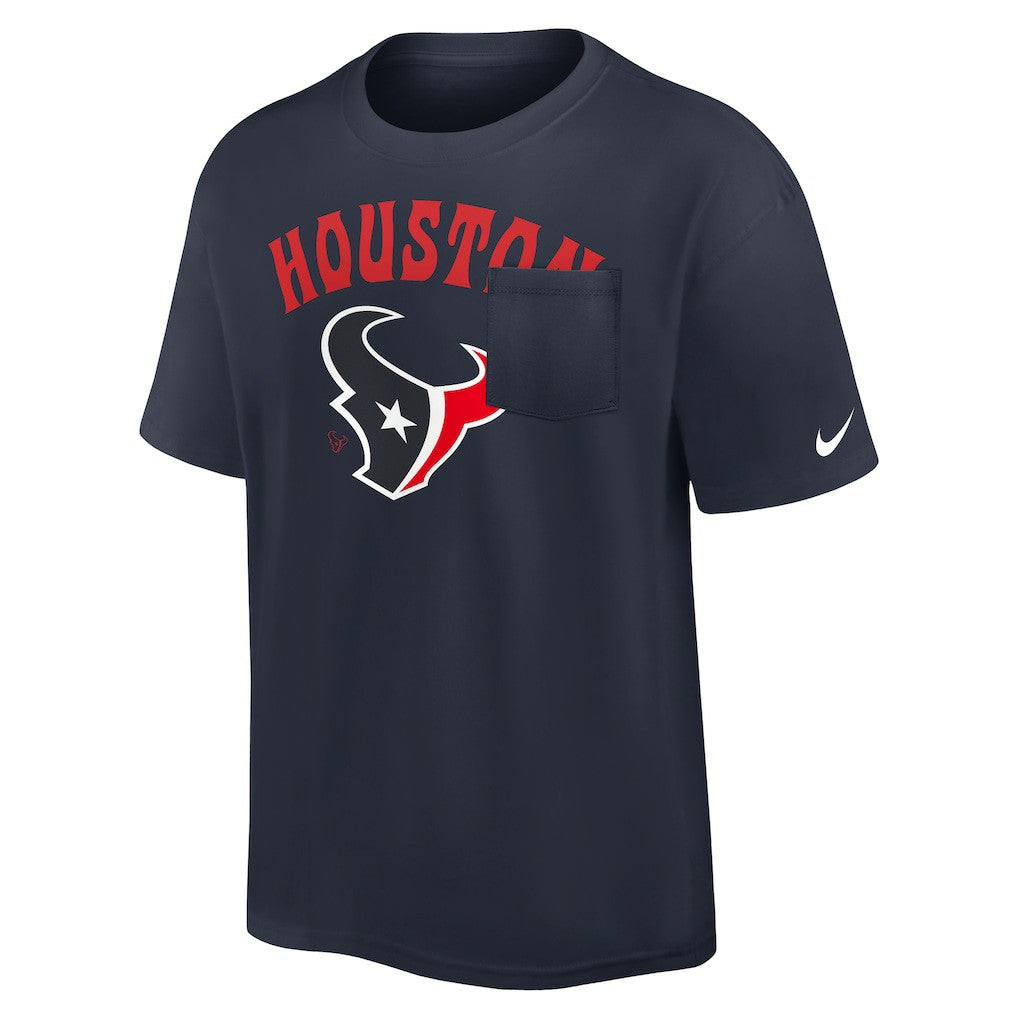 Houston Texans Rewind Heavy Max90 Pocket T-Shirt Navy