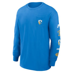 Los Angeles Chargers Rewind Heavy Max90 Pocket Long Sleeve T-Shirt Powder Blue
