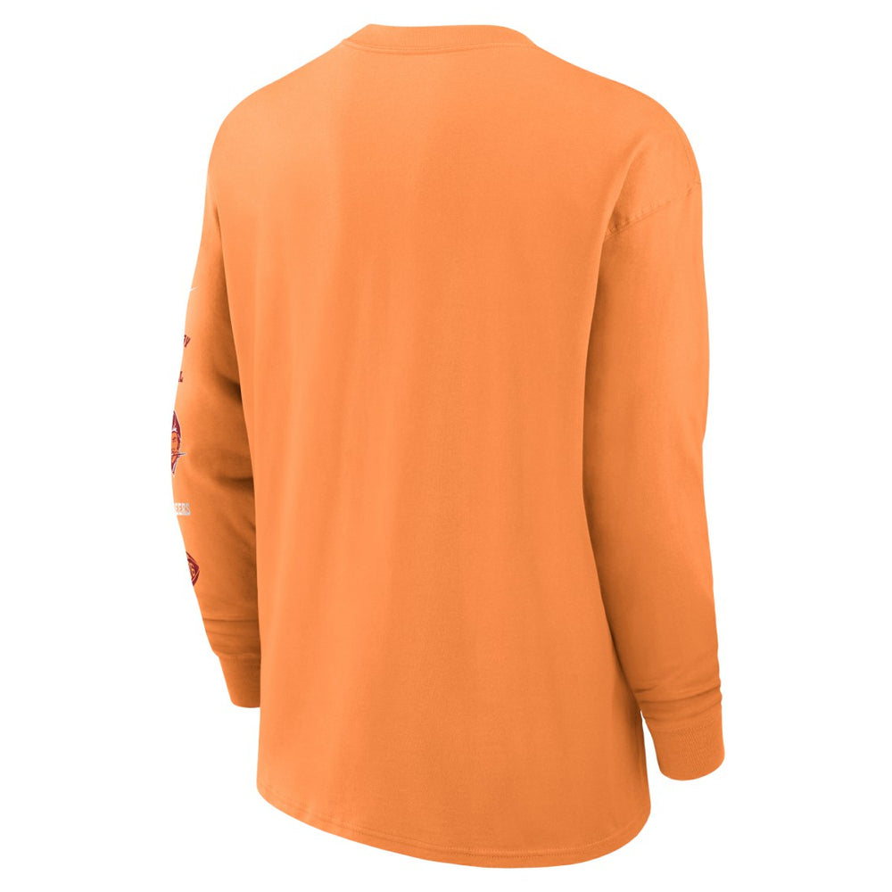 Tampa Bay Buccaneers Rewind Heavy Max90 Pocket Long Sleeve T-Shirt Orange