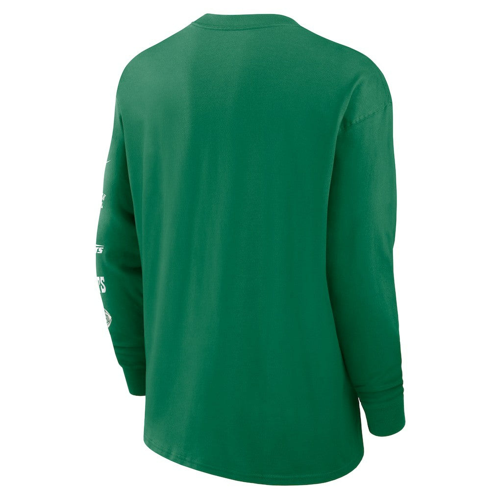 New York Jets Rewind Heavy Max90 Pocket Long Sleeve T-Shirt Green