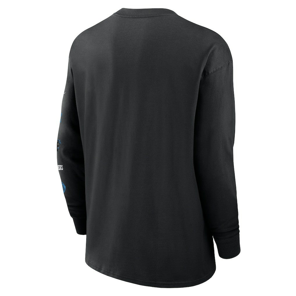 Carolina Panthers Rewind Heavy Max90 Pocket Long Sleeve T-Shirt Black