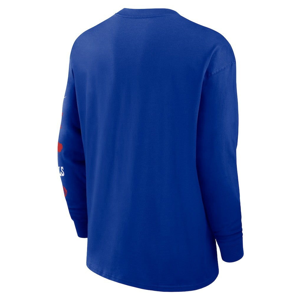 Buffalo Bills Rewind Heavy Max90 Pocket Long Sleeve T-Shirt Royal