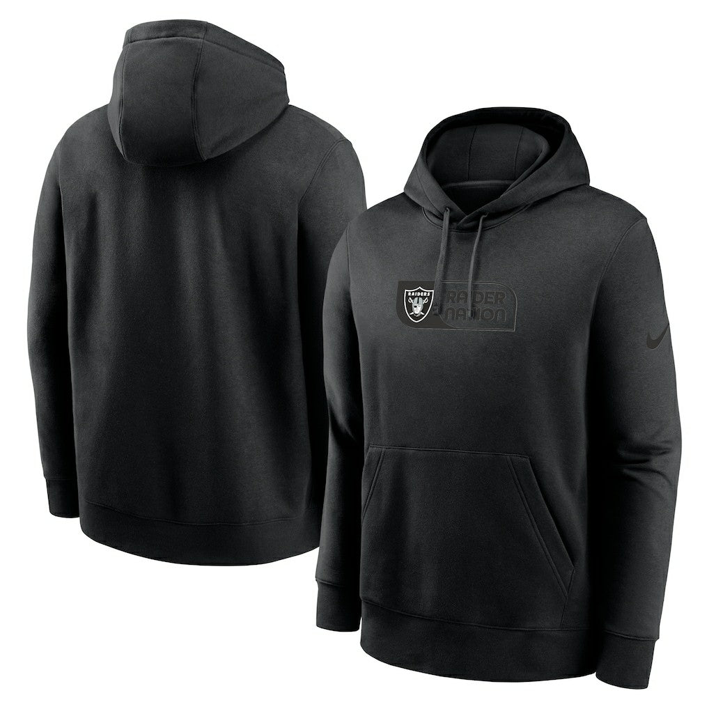 Las Vegas Raiders Edge Pack French Terry Club Pullover Hoodie Black