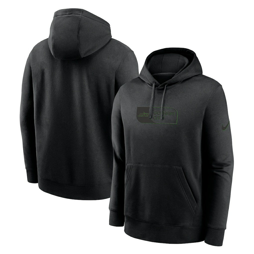 New York Jets Edge Pack French Terry Club Pullover Hoodie Black