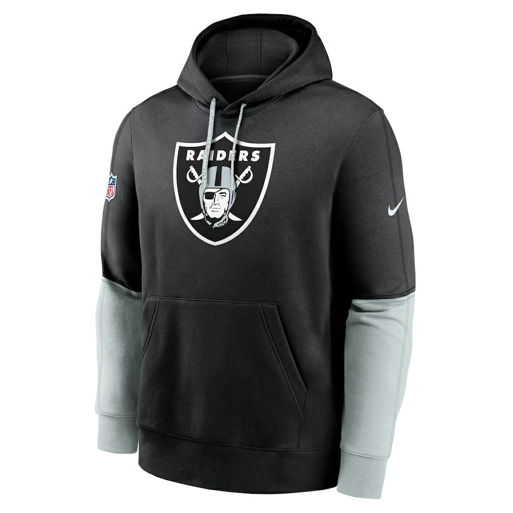 Las Vegas Raiders 2024 Sideline Club Pullover Hoodie Black