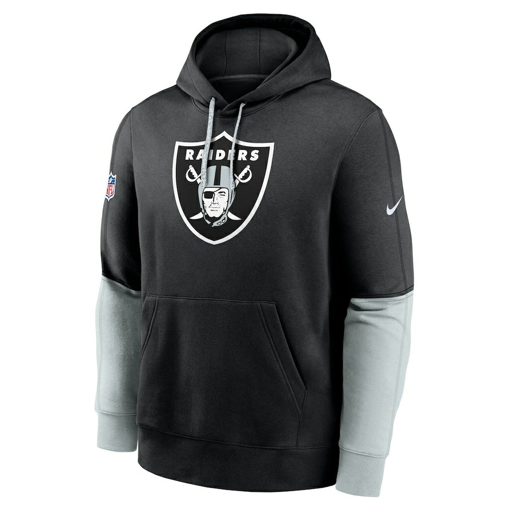 Las Vegas Raiders 2024 Sideline Club Pullover Hoodie Black