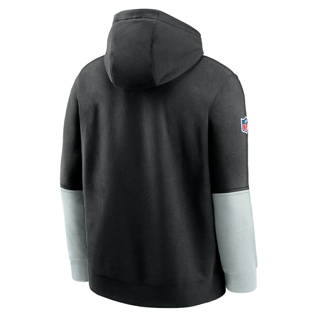 Las Vegas Raiders 2024 Sideline Club Pullover Hoodie Black