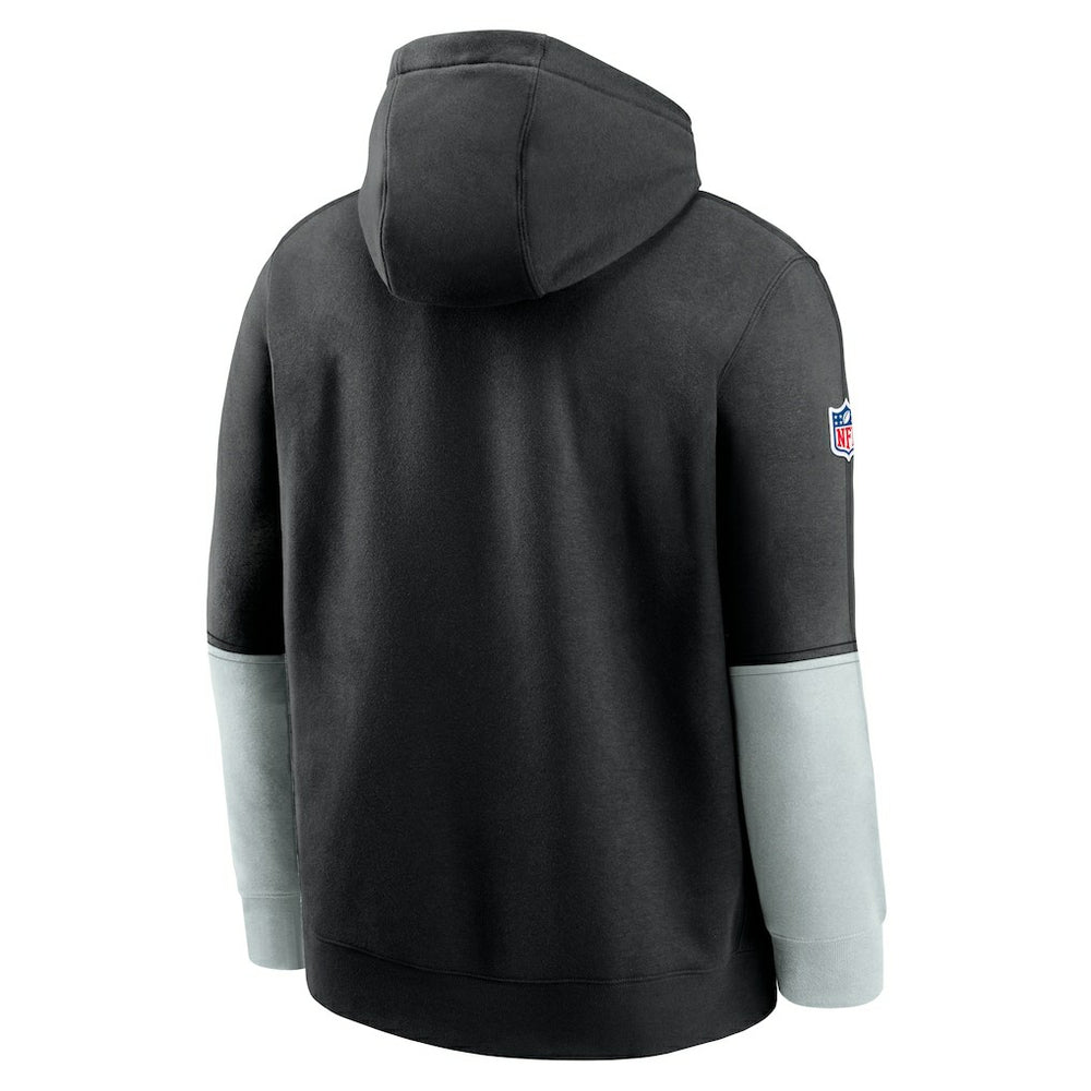 Las Vegas Raiders 2024 Sideline Club Pullover Hoodie Black