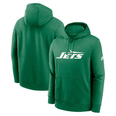 New York Jets Big & Tall Club Logo Pullover Hoodie Green