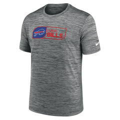 Buffalo Bills Big & Tall Velocity Performance T-Shirt Charcoal