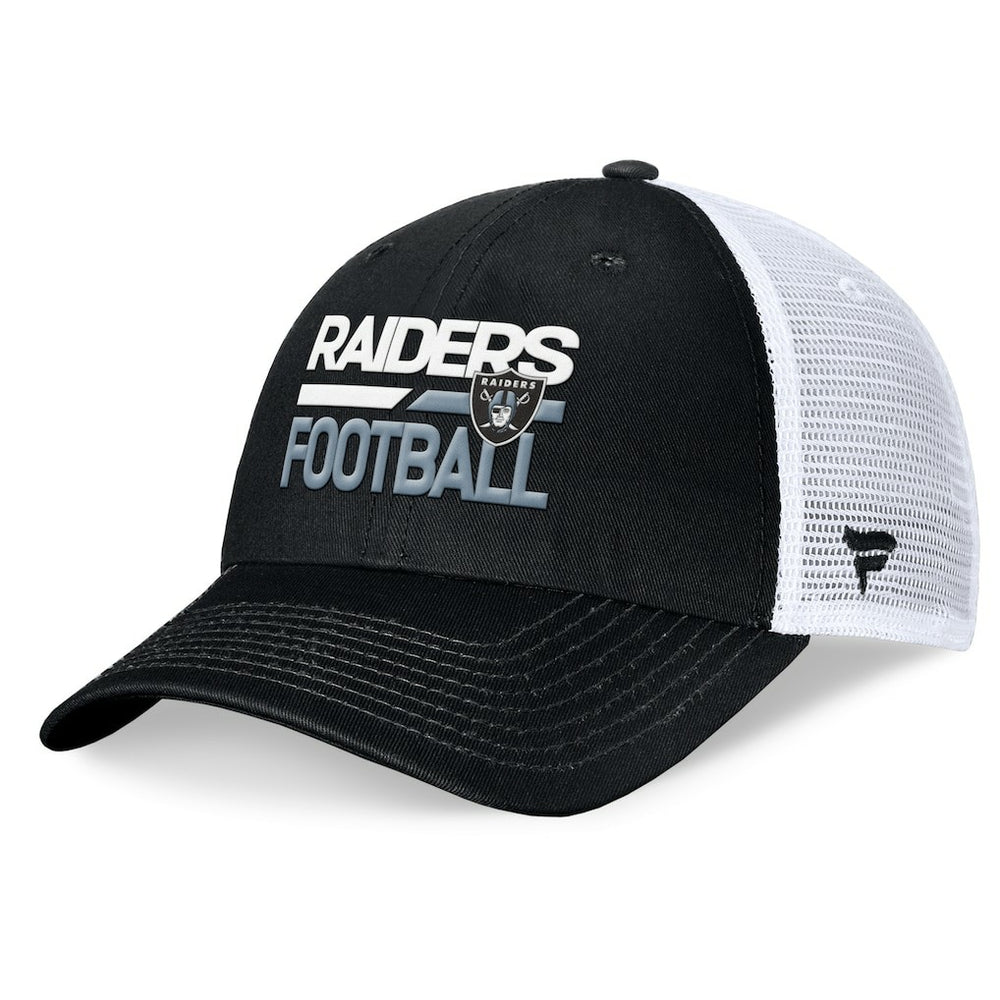 Las Vegas Raiders Upper Trucker Adjustable Hat Black/White
