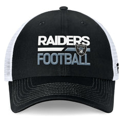 Las Vegas Raiders Upper Trucker Adjustable Hat Black/White