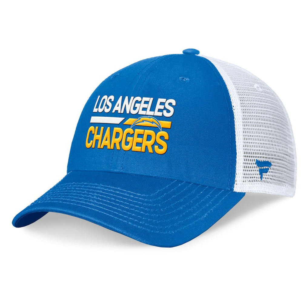 Los Angeles Chargers Upper Trucker Adjustable Hat Powder Blue/White