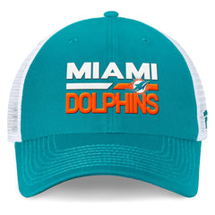 Miami Dolphins Upper Trucker Adjustable Hat Aqua/White