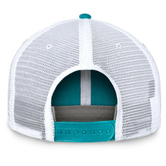 Miami Dolphins Upper Trucker Adjustable Hat Aqua/White