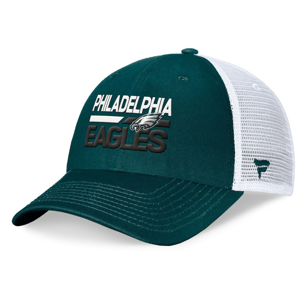 Philadelphia Eagles Upper Trucker Adjustable Hat Midnight Green/White