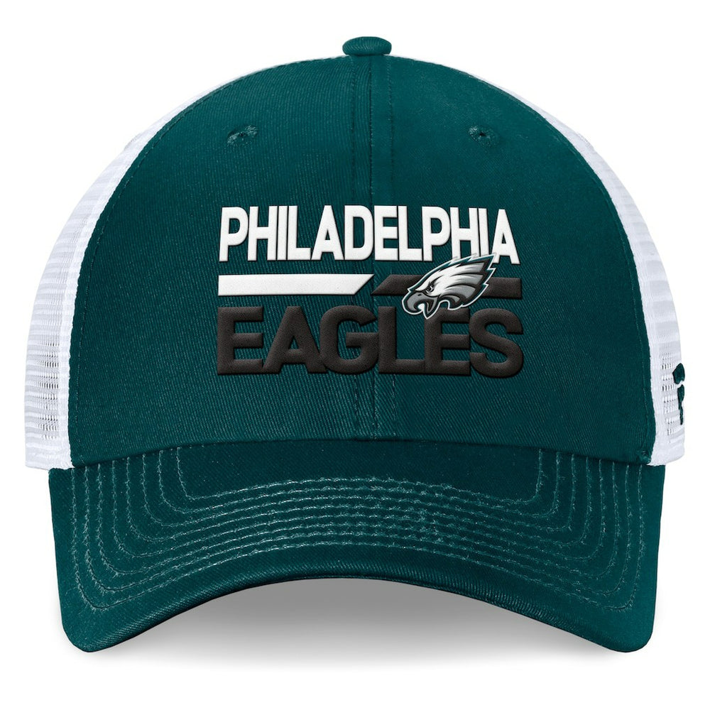 Philadelphia Eagles Upper Trucker Adjustable Hat Midnight Green/White