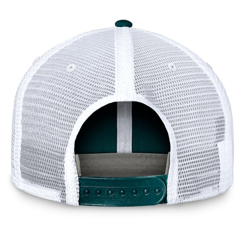 Philadelphia Eagles Upper Trucker Adjustable Hat Midnight Green/White