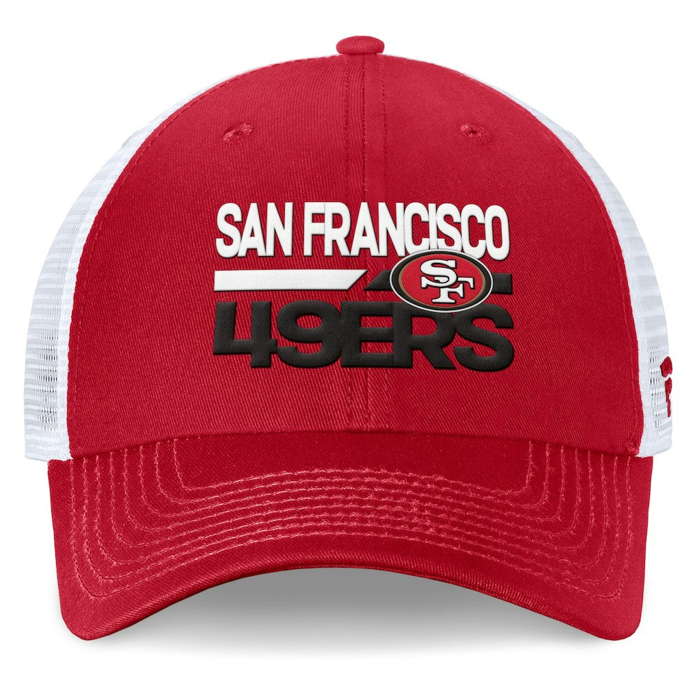 San Francisco 49ers Upper Trucker Adjustable Hat Scarlet/White