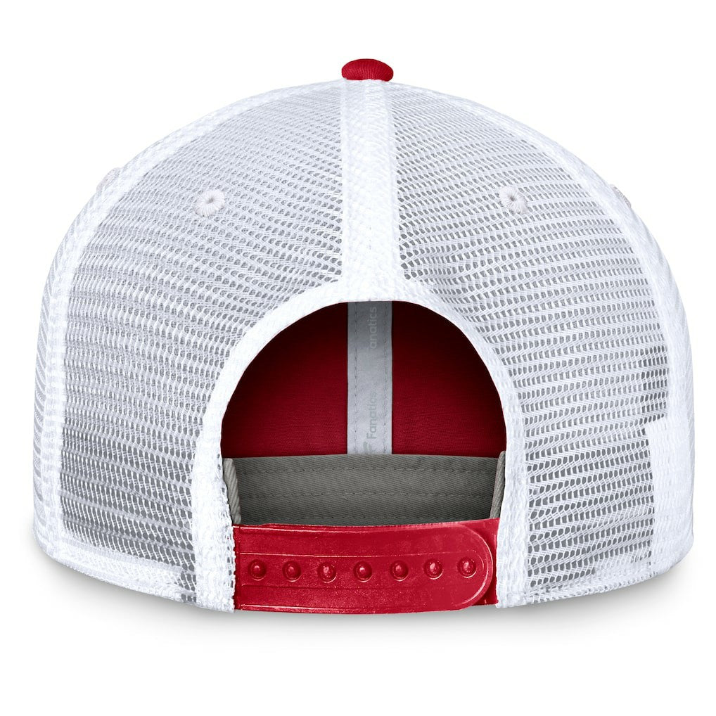 San Francisco 49ers Upper Trucker Adjustable Hat Scarlet/White