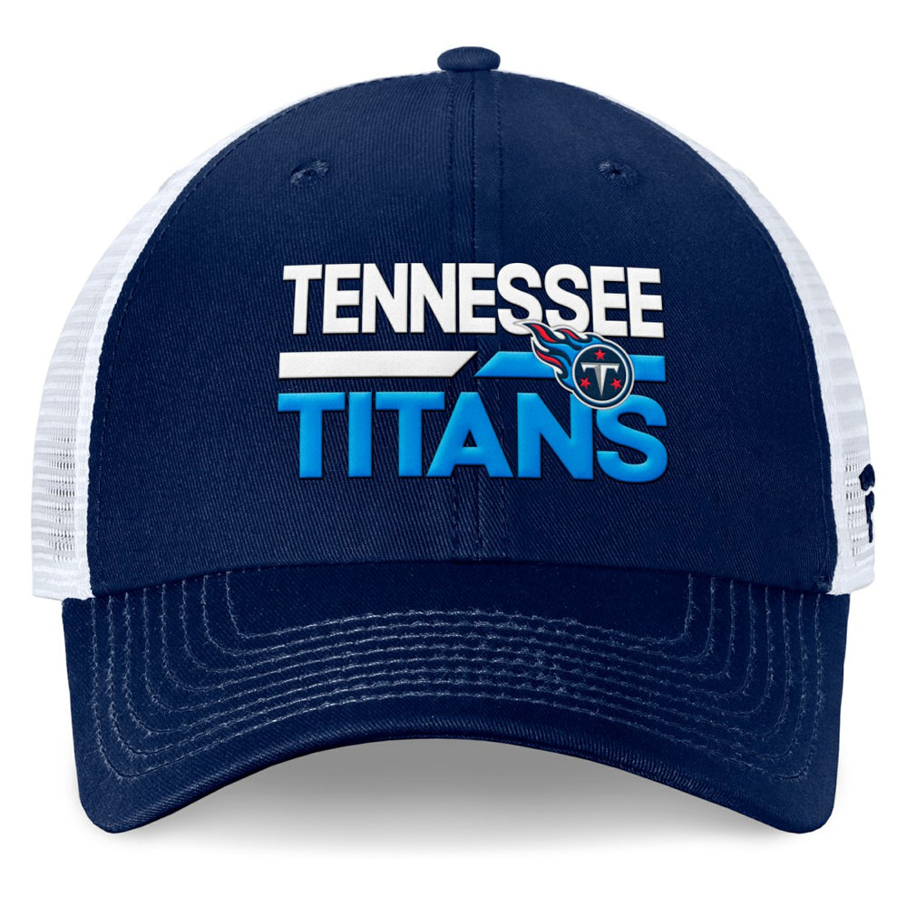 Tennessee Titans Upper Trucker Adjustable Hat Navy/White