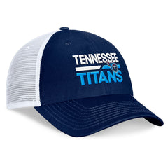 Tennessee Titans Upper Trucker Adjustable Hat Navy/White