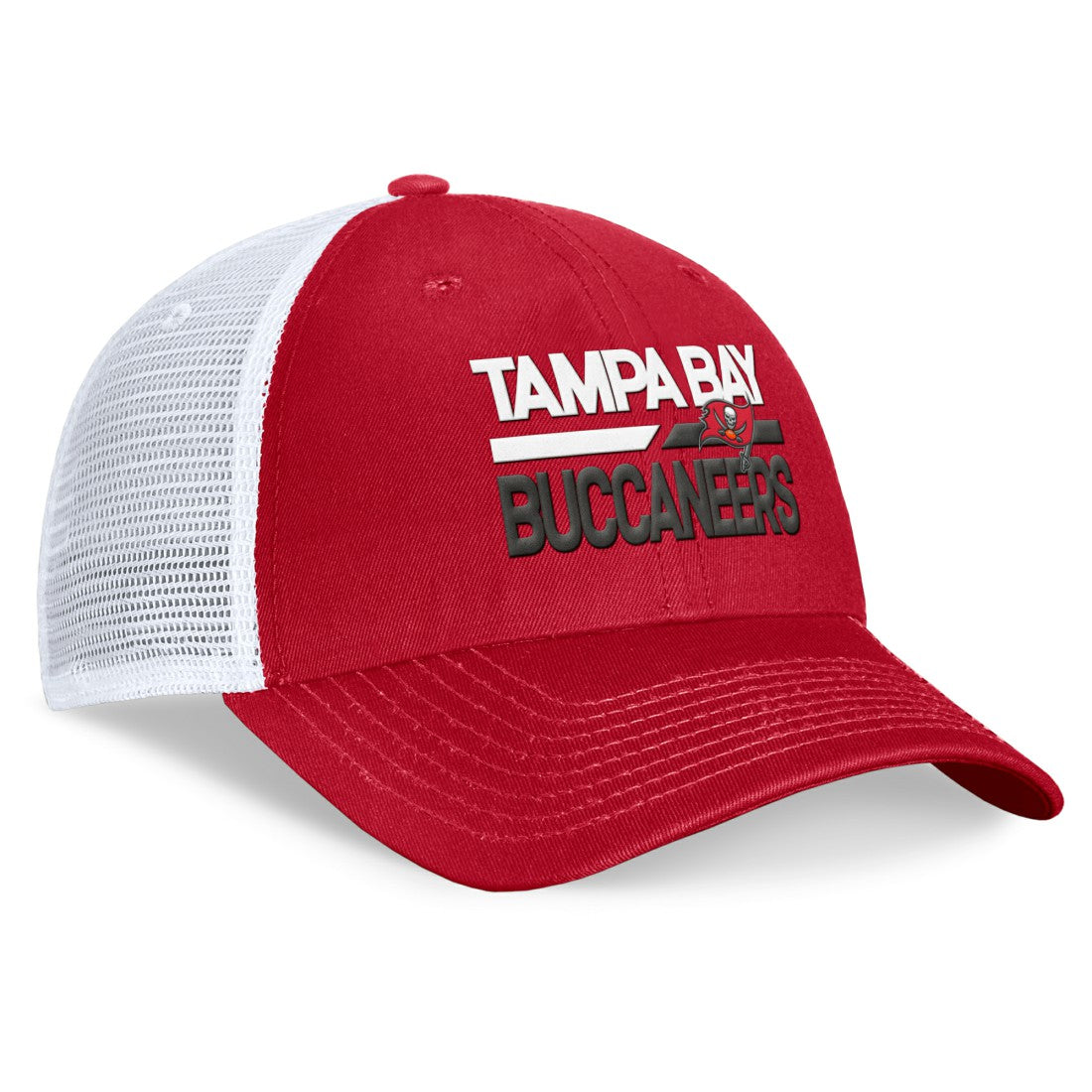 Tampa Bay Buccaneers Upper Trucker Adjustable Hat Red/White