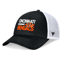 Cincinnati Bengals Upper Trucker Adjustable Hat Black/White