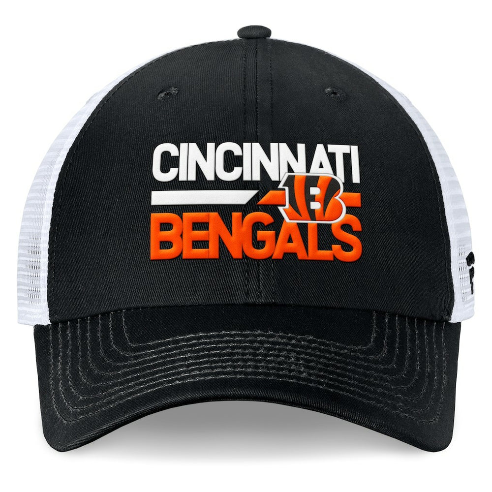 Cincinnati Bengals Upper Trucker Adjustable Hat Black/White