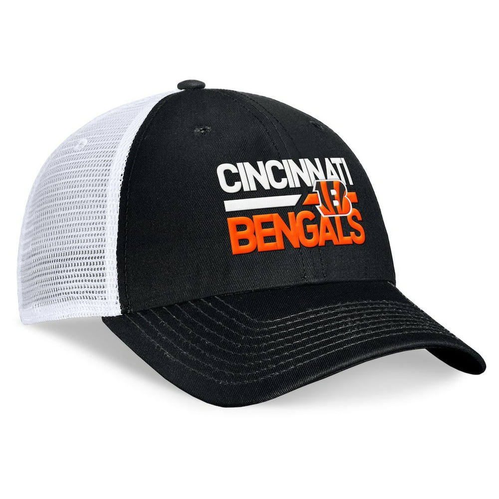 Cincinnati Bengals Upper Trucker Adjustable Hat Black/White