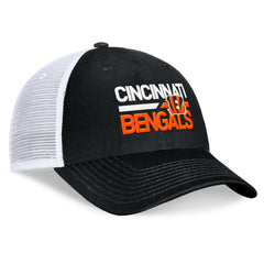 Cincinnati Bengals Upper Trucker Adjustable Hat Black/White