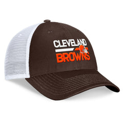 Cleveland Browns Upper Trucker Adjustable Hat Brown/White