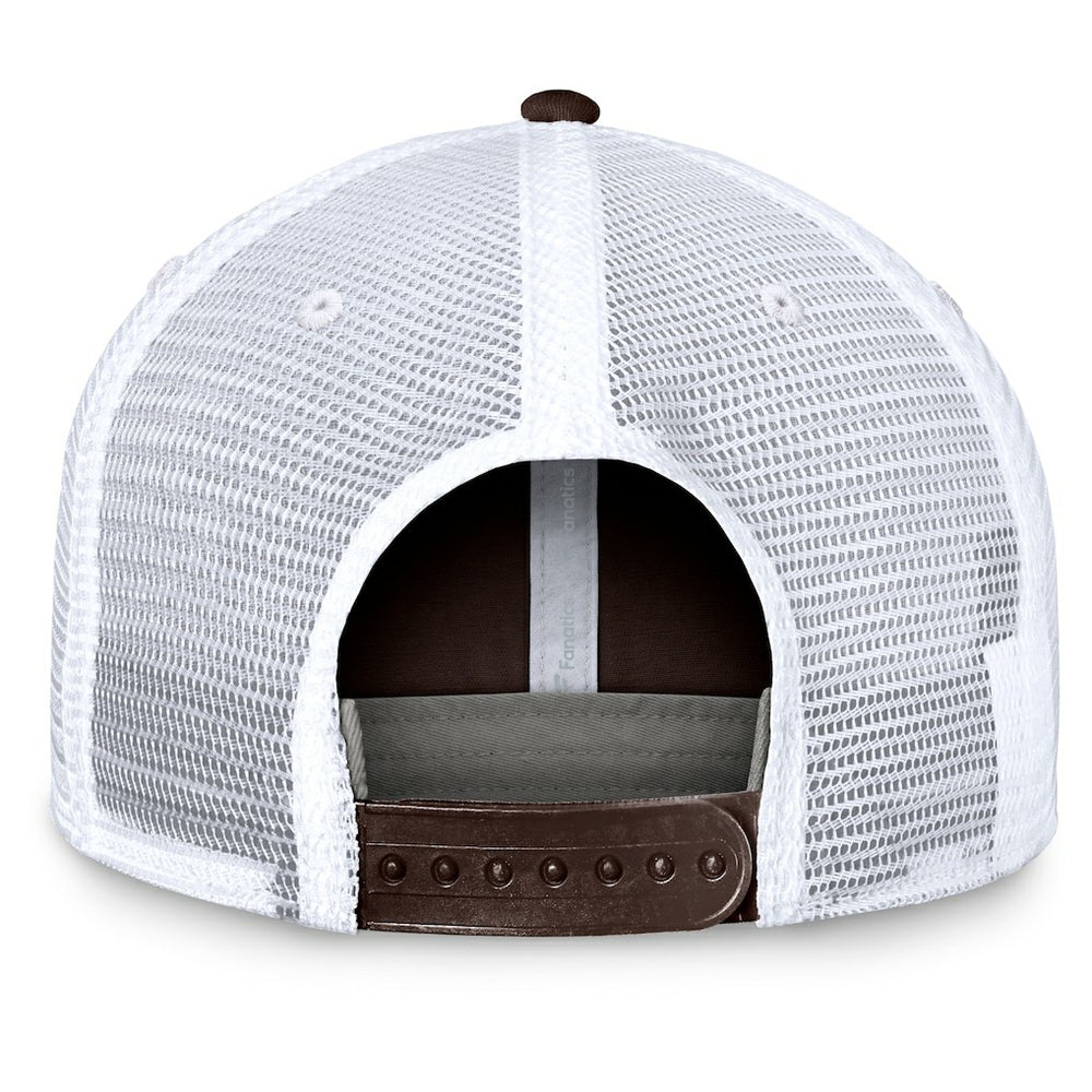 Cleveland Browns Upper Trucker Adjustable Hat Brown/White
