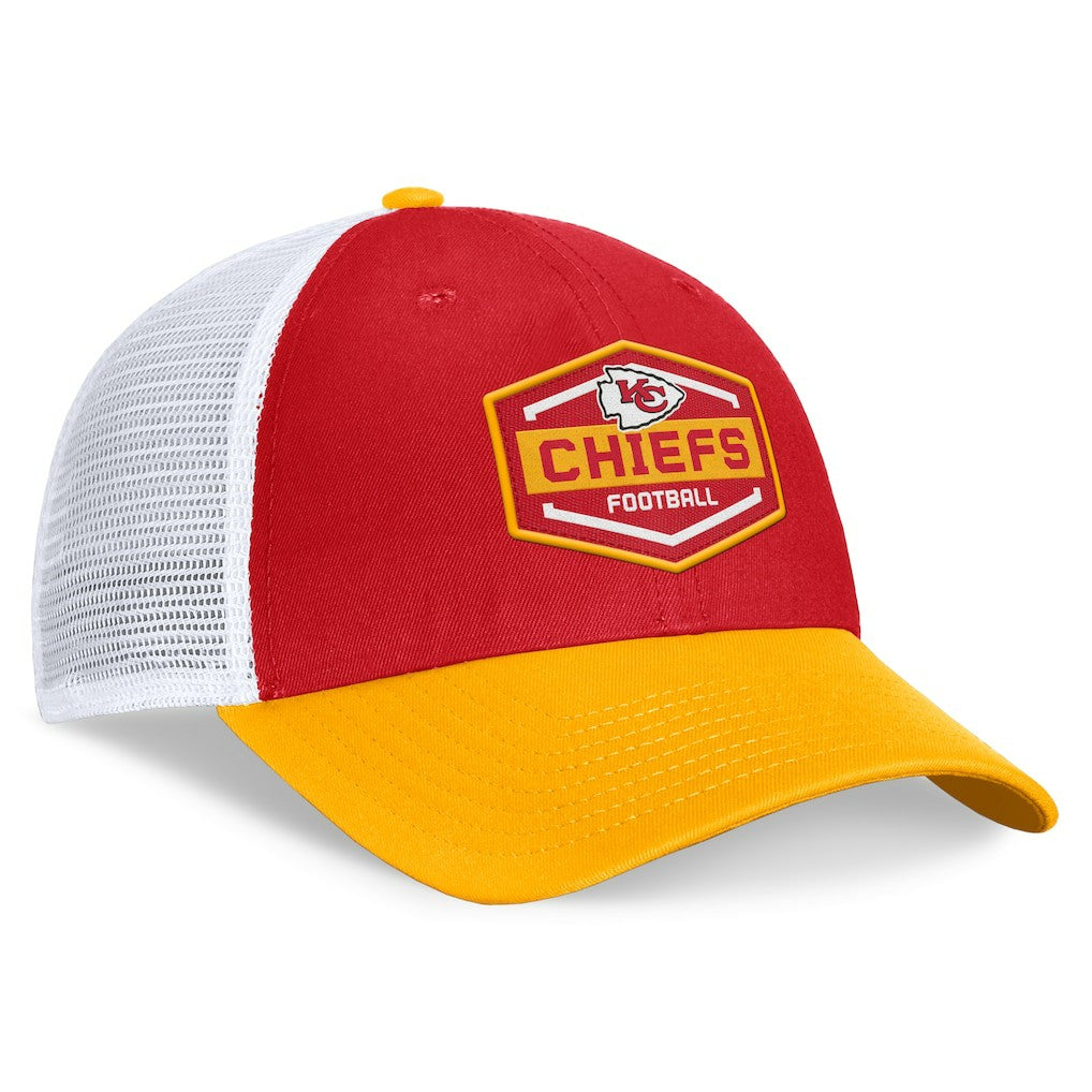 Kansas City Chiefs Bench Trucker Adjustable Hat Red/Gold