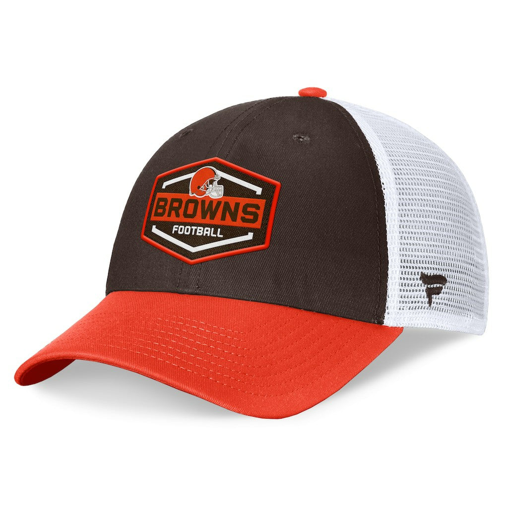 Cleveland Browns Bench Trucker Adjustable Hat Brown/Orange
