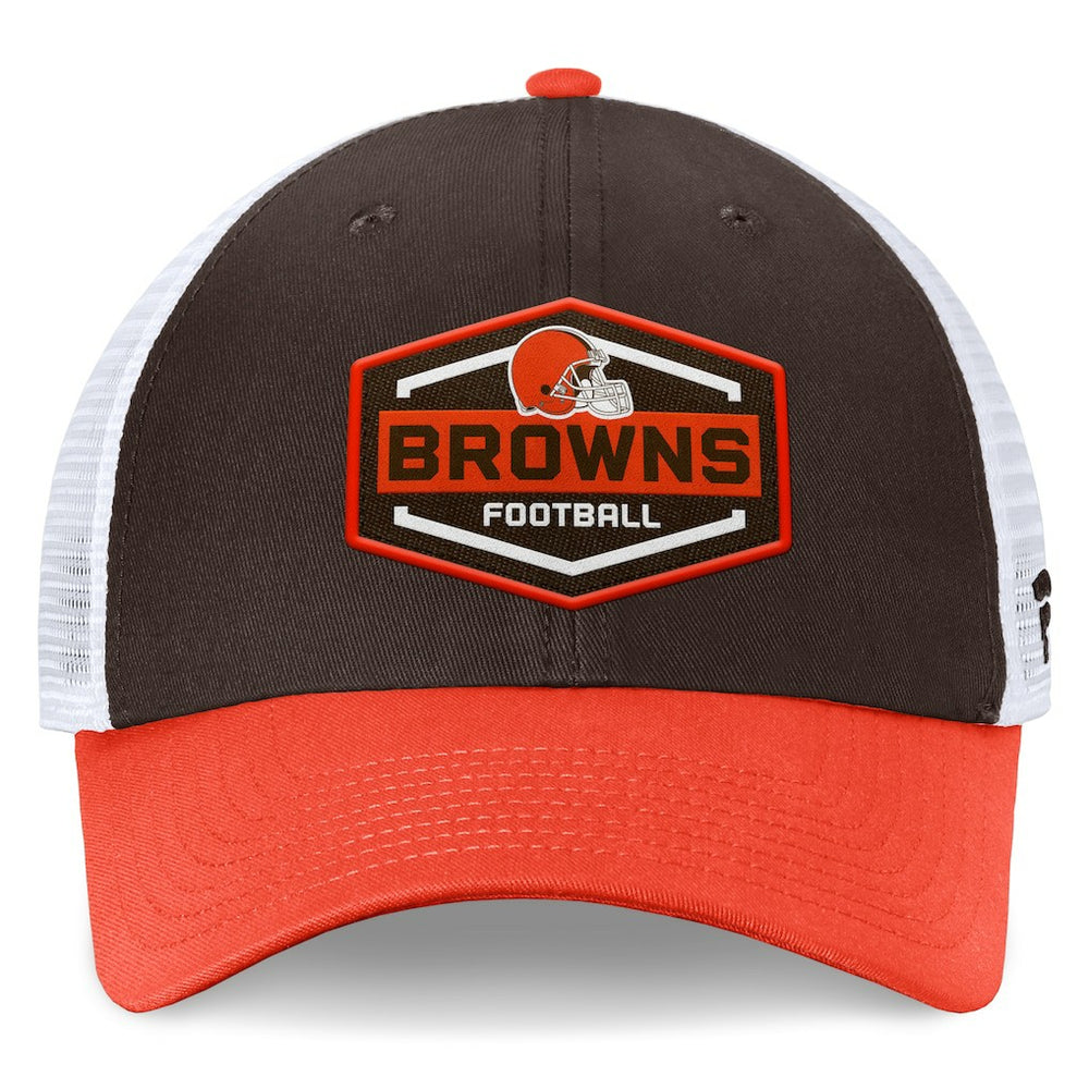Cleveland Browns Bench Trucker Adjustable Hat Brown/Orange