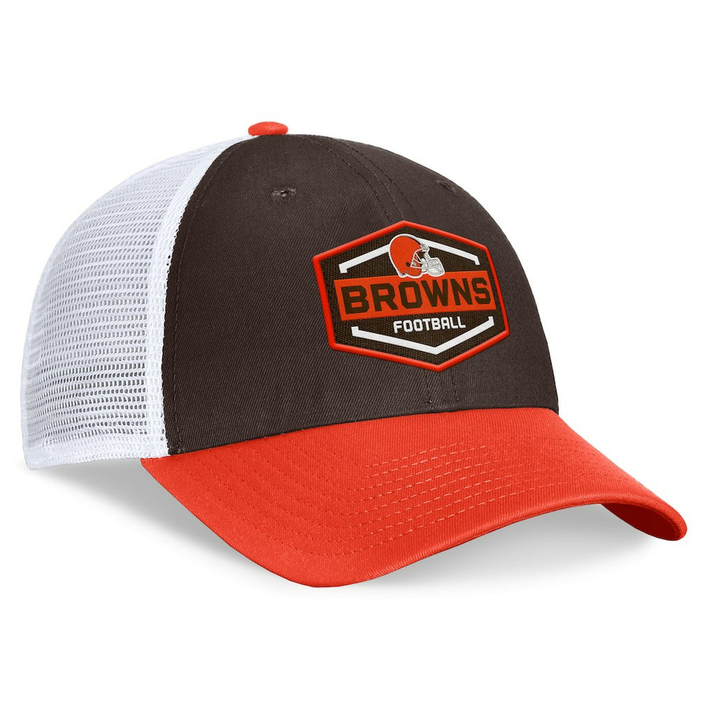 Cleveland Browns Bench Trucker Adjustable Hat Brown/Orange