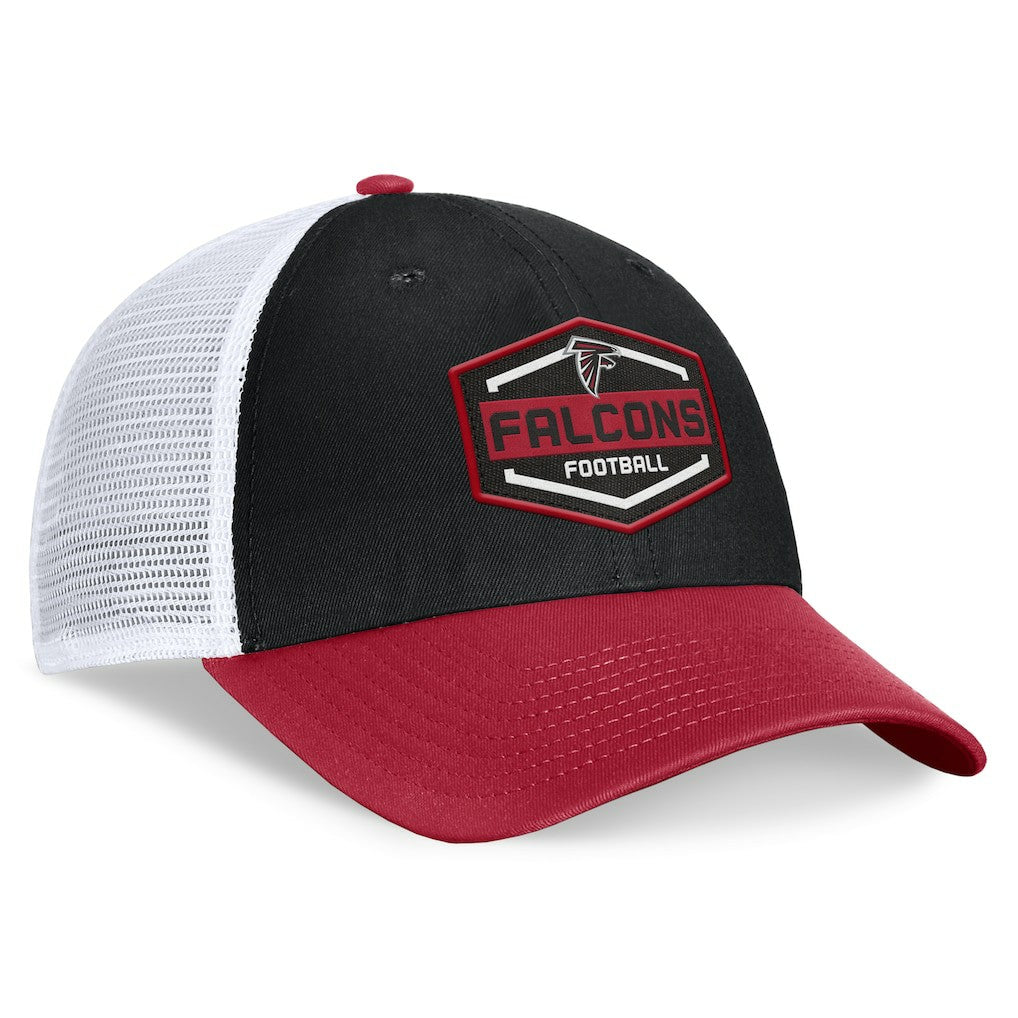 Atlanta Falcons Bench Trucker Adjustable Hat Black/Red