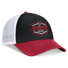 Atlanta Falcons Bench Trucker Adjustable Hat Black/Red
